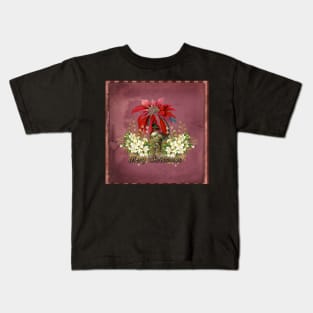 Cute christmas bird wish you a merry christmas Kids T-Shirt